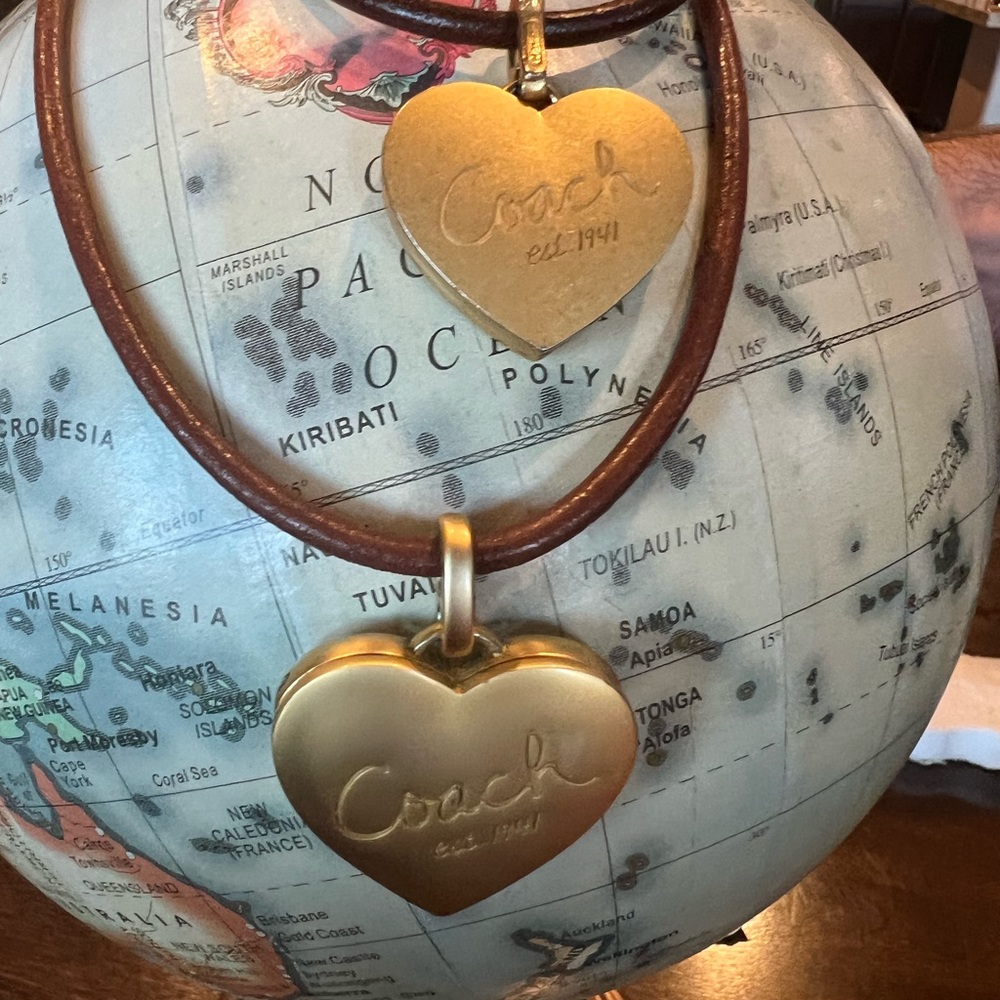 Vintage Coach Choker Locket Necklace & Locket Bracelet Set